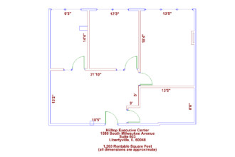 Hilltop Executive Center Suite 603 floor plan