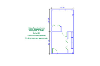 Hilltop Executive Center Suite 404 floor plan