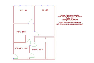 Hilltop Executive Center Suite 520 floor plan