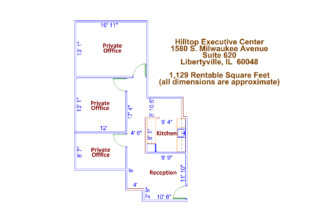 Hilltop Executive Center Suite 620 Floor Plan